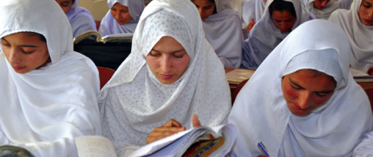 More than 500 girls from Rerra and neighboring villages study at a USAIDsponsored school in Pakistan.