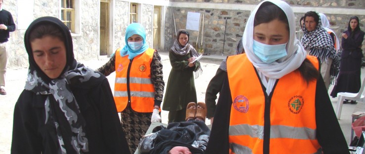 USAID partner Focus Humanitarian Assistance trains women leaders to serve as first responders as part of disaster risk reduction