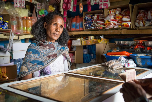 Just four years ago, Hilifti Abraha was working day and night but still couldn't earn enough to support herself and her five children. Today, thanks to USAID's Graduation with Resilience to Achieve Sustainable Development activity, she is a thriving shop owner who knows what it takes  to succeed.