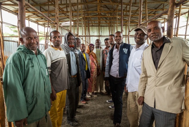 Leveraging the power of small farmers. Members of the Luge Godana Livestock Collection and Marketing Cooperative. The coop's members are working together to take advantage of the ever-increasing demand for sheep and goats (shoats) in the local and export markets.
