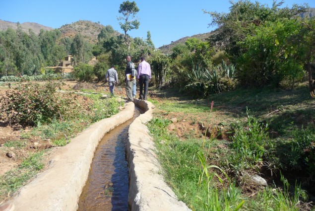 Irrigation Site Built by a Community