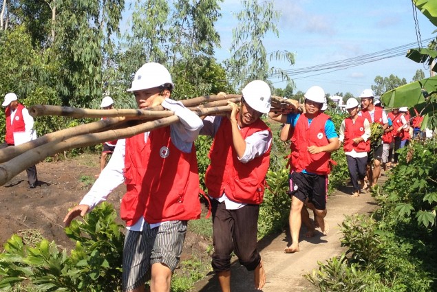 USAID supports a disaster response drill in Long An province