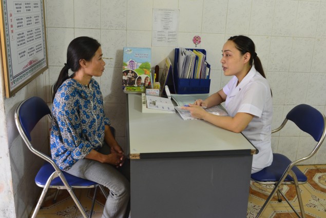 HIV testing and counselling at the Dien Chau clinic