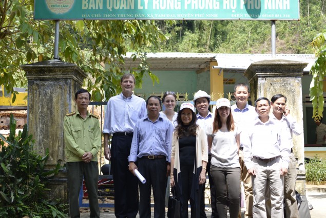 USAID delegation visits Phu Ninh Protection Forest in Quang Nam.