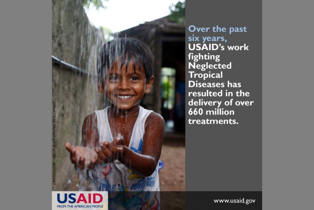 Over the past six years, USAID's work fighting Neglected Tropical Diseases has resulted in the delivery of over 660 million trea