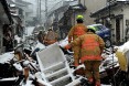 Urban search and rescue teams working with USAID/OFDA help search for survivors after the 2011 earthquake and tsunami in Japan.