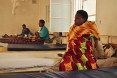 An expectant mother in a hospital in Rwanda