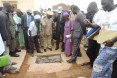 Mopti Governor and USAID Director visit a latrine under construction