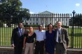 Malagasy health delegation in front of the White House