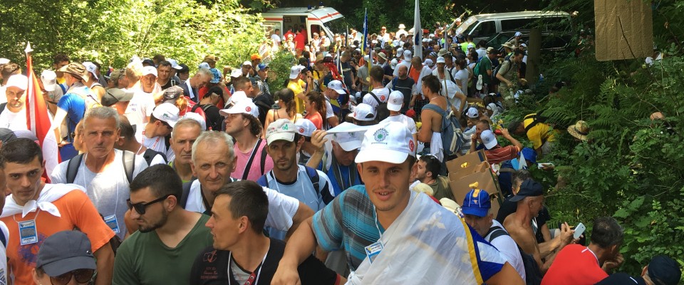 USAID provided 12 tons of fruit and water to 5,000 participants during the annual 3-day March of Peace in remembrance of the Srebrenica genocide of July 1995.