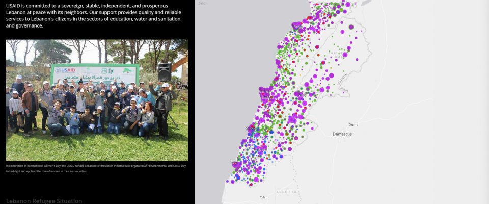 USAID in Lebanon - Link to Story Map