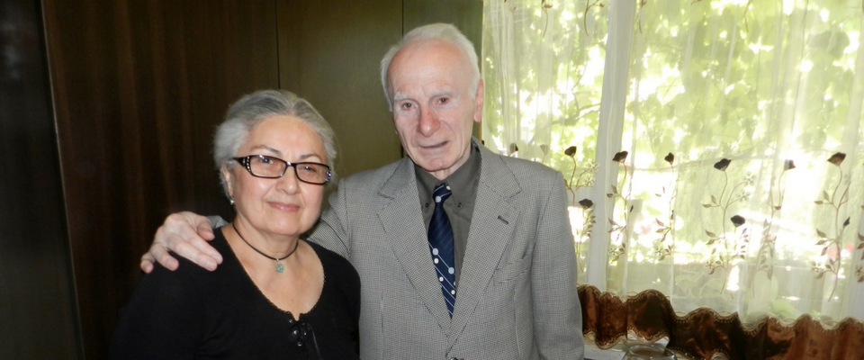 Murman Khachapuridze and his wife live at the Tbilisi Elders Boarding House.