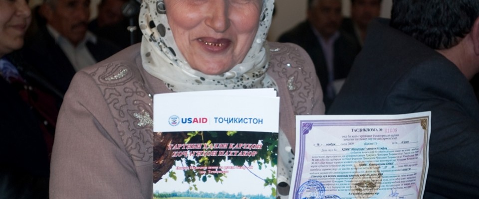 USAID supports farm restructuring and expanding land rights for rural citizens in Khatlon Province 