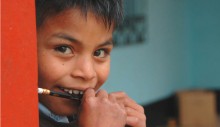 A young student at his school in Santa Cruz del Quiché in Quiché, Guatemala. USAID works with the country's Ministry of Educatio