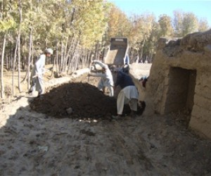 Community members contributed labor and land for repairing the Qazzaq Road.