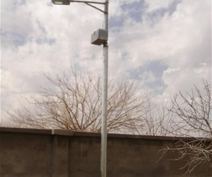 Ten solar streetlights recently installed in the district government center and agricultural center in Maiwand light up the comp