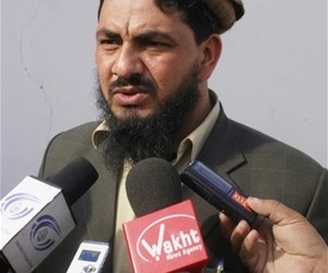 Muhammad Rahim Karimzai holds a press conference after being elected as the first Talc Association Director.