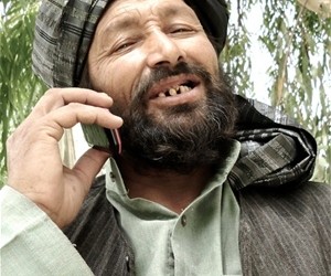A Kandahar farmer calls the “Good Field, Good Harvest” radio program to get answers to his agriculture questions.