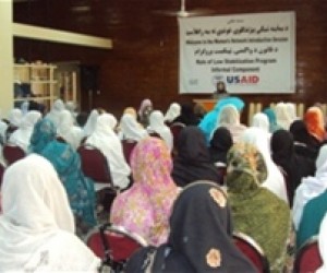 The women’s elders’ network meeting included presentations and discussions in Behsud and Surkh Rod districts.
