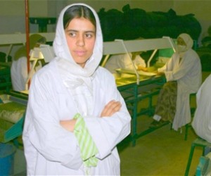 Noria Sedequi supervises 25 women working in the Vegetable Dehydrates Factory.