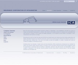 The Insurance Company of Afghanistan’s web portal, www.icaaf.com.