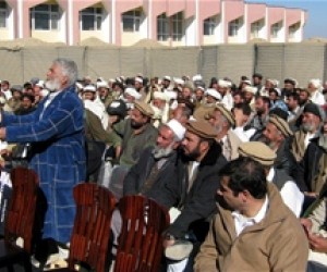 Representatives from Kushi district make their concerns known to the Afghan Government.