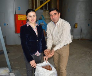 Young Azerbaijani family modernizes hazelnut factory with USAID support