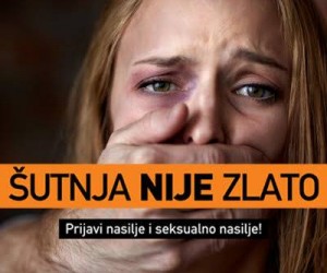 Poster from USAID-supported campaign “Silence is NOT Golden (Sutnja Nije Zlato)” 