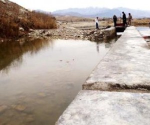 USAID worked with 2,086 villagers to reconstruct more than 20 kilometers of canals and protection walls, channeling water 