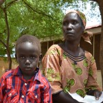 Six-year-old Yohana Peter and his mother Asunta Wasuk seek treatment for his malaria at Al Sabah Children's Hospital in Juba.