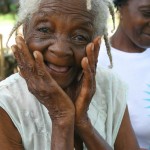 Dieula Rosembert, a grandmother and cacao farmer in Haiti, is participating in USAID agricultural program. 