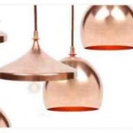 Copper pendant and dome chandeliers made in Bosnia and Herzegovina, now on sale in NYC boutique. 