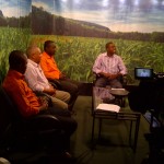View of the set, “Agriculture, Business of the Future”.