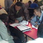 District officials during a micro-planning meeting in Adama, Ethiopia.