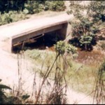 A bridge in the municipality of Puerto Caicedo in Columbia
