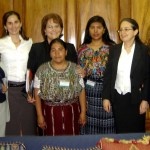 First Lady Wendy de Berger (third from left, rear) discussed social and economic development with Guatemala’s representatives to