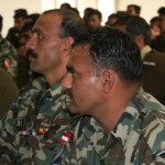 Pakistani army engineers attend a workshop on safe construction techniques