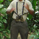 Michael Castro, a guide at the El Achiote birdwatching site.