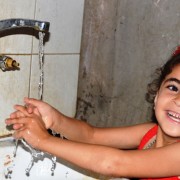 Beneficiaries of the USAID water project in Khan Younis, Gaza.