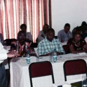 David Nyange conducts a seminar in entrepreneurship in 2004, when he was a senior lecturer at Sokoine University of Agriculture,