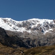 Forests of Polylepis spp trees in a proposed private conservation area at the foot of glaciers in the Ancash region