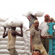 Members of the Sidama Elto Farmers Cooperative Union deliver 120 metric tons of maize to WFP Purchase for Progress program.
