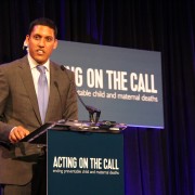Administrator Rajiv Shah at the Acting on the Call conference