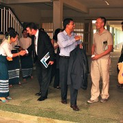 A U.S. delegation of representatives from IT industry leaders Cisco, Google, HP, Intel, and Microsoft visit Burma