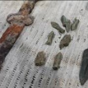 Artifacts uncovered by road rehabilitation project