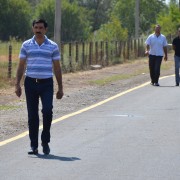The new road will improve living conditions for more than 1,200 people in the Garajalar community.