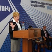 USAID Armenia Mission Director Karen Hilliard at Jermuk Conference
