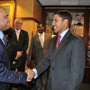 USAID Administrator Dr. Rajiv Shah met with His Excellency Laurent Lamothe, Prime Minister of the Republic of Haiti