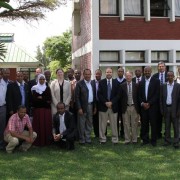 UC Davis Professor Doug Cook, USAID Ethiopia Mission Director Dennis Weller, and EIAR Crop Research Director Dr. Asnake Fikre