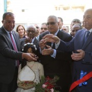 Government of Egypt officials inaugurate a Citizen Service Center in Aswan. USAID supported the development of this one-stop shop model for receiving public services.  